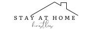 Stay At Home Hustles logo featuring the words 'Stay At Home Hustles' with a clever house roof design above, symbolizing the intersection of home life and entrepreneurial endeavours